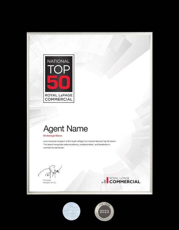 Refill - Royal LePage® Commercial™ National Top 50™ Award Refill - Royal LePage® Commercial™ National Top 50™ Award